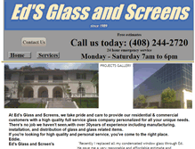 Tablet Screenshot of edsglassandscreens.com